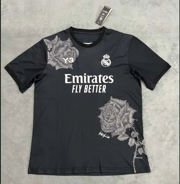 Real Madrid Y3 Training Shirt Black 2024-2025