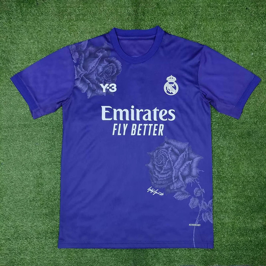 Real Madrid Y3 Training Shirt Purple 2024-2025