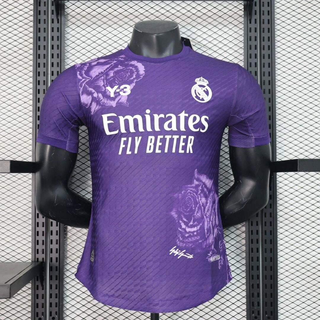 Real Madrid Y3 Training Shirt Purple Player Edition 2024-2025