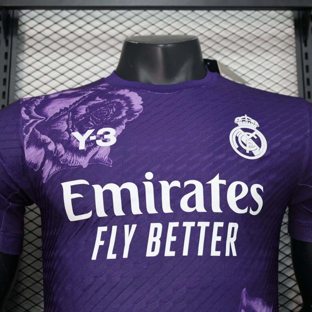 Real Madrid Y3 Training Shirt Purple Player Edition 2024-2025